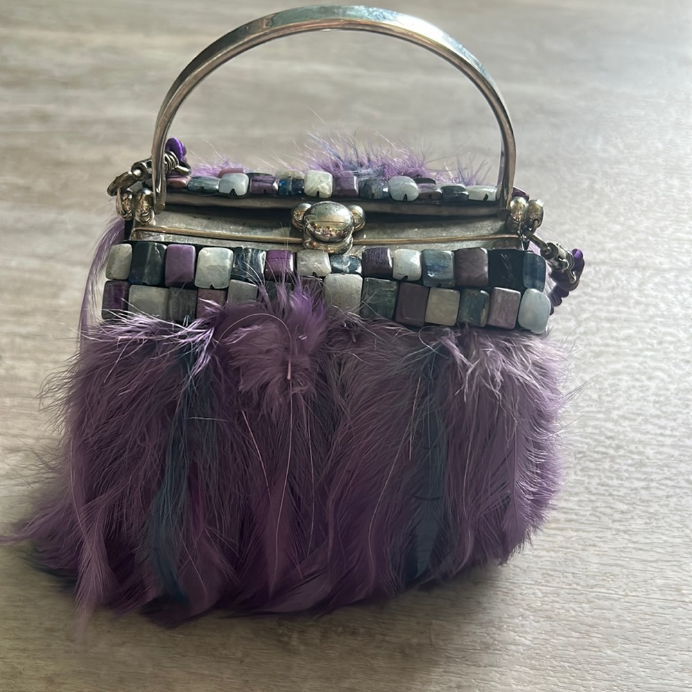 Moo Roo purple handbag
